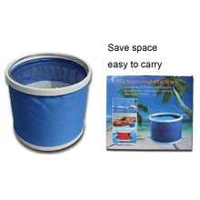 Автомобильный контейнер для воды портативный складной ведро многофункциональный контейнер для хранения мусора для мытья автомобиля для кемпинга путешествия рыбалки