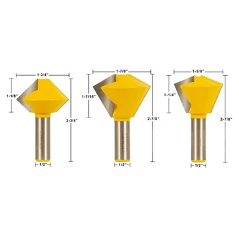 

Detailing Router Bits Woodworking Workshop Tool Bird\\'s Mouth 1/2inch Shank
