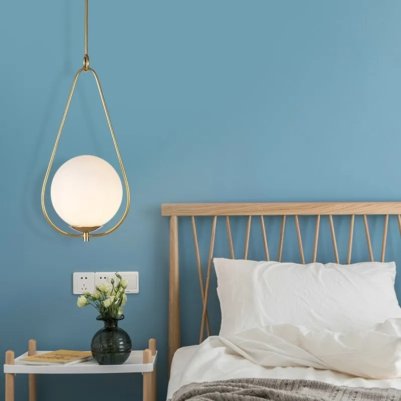 

Loft Pendant Lamp Modern Nordic Dining Room Living Room Restaurant Cafe Club Bedroom Bar Hall Pendant Light Bed pendant lights