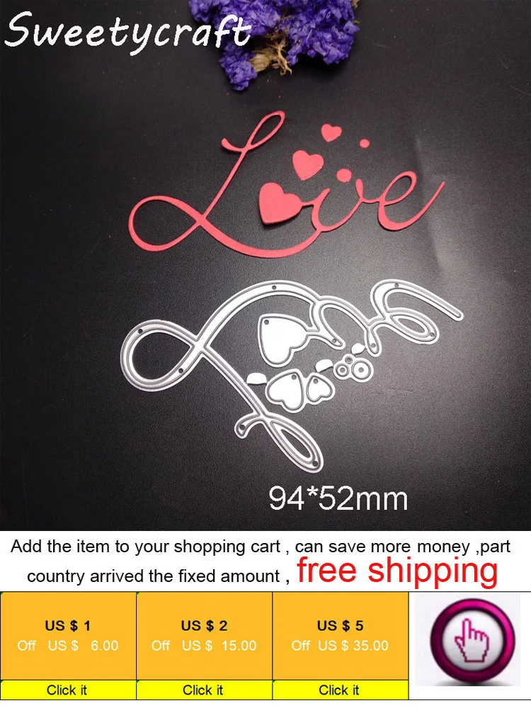Love Heart Cutting Dies 0101