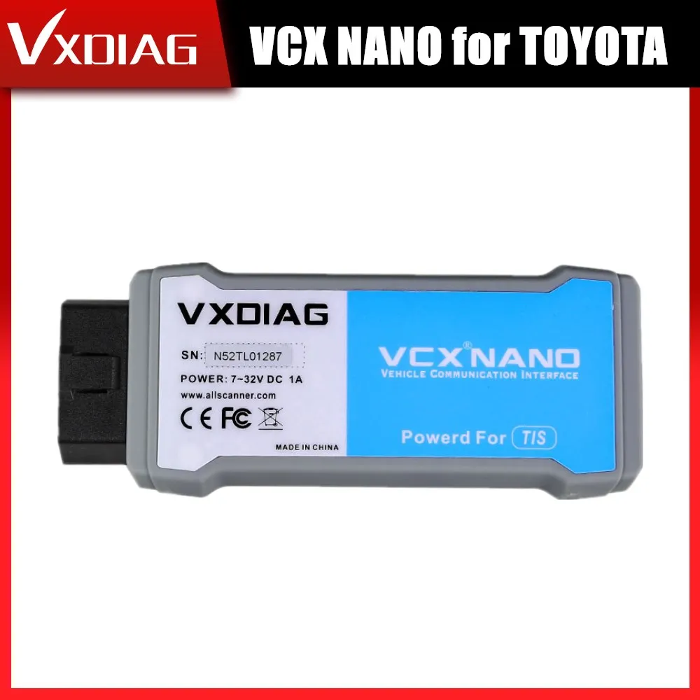 VXDIAG VCX NANO для TOYOTA TIS Techstream V15.00.026 совместим с SAE J2534 2000 по 2019 год| |
