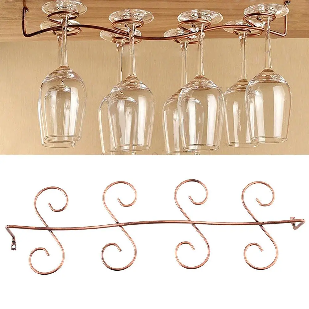 8 Винная стойка для стаканов держатель под шкаф держатель для бокалов вешалка флэш-накопитель полка