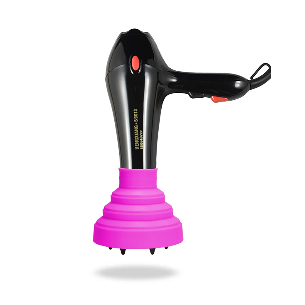 Silicone Universal Hair Diffuser Dryer Blower Hairdressing Salon Hair Curly Dryer Folding Diffuser Cover 4 Colors 2