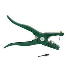 1 шт щипцы для установки ушных бирок животных Управление устройство стеллаж для выставки товаров зеленого металла уха шип щипцы свиной коровы, Овцы Кролик идентификации инструмент