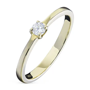 

Yellow gold ring with a diamond e0301kts03154200
