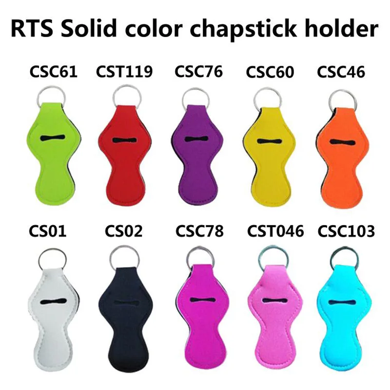Solid-color-neoprene-keychain-holder-personalized-design