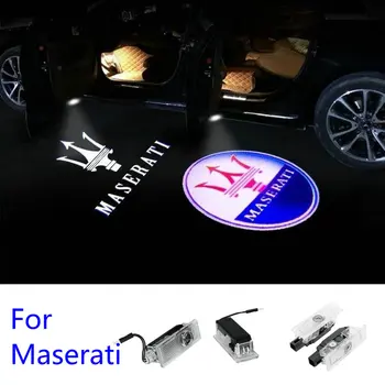 

2X For Maserati Ghibli Quattroporte Levante GranTurismo GranCabrio Car LED Door Welcome Light Ghost Shadow Projection Logo Light