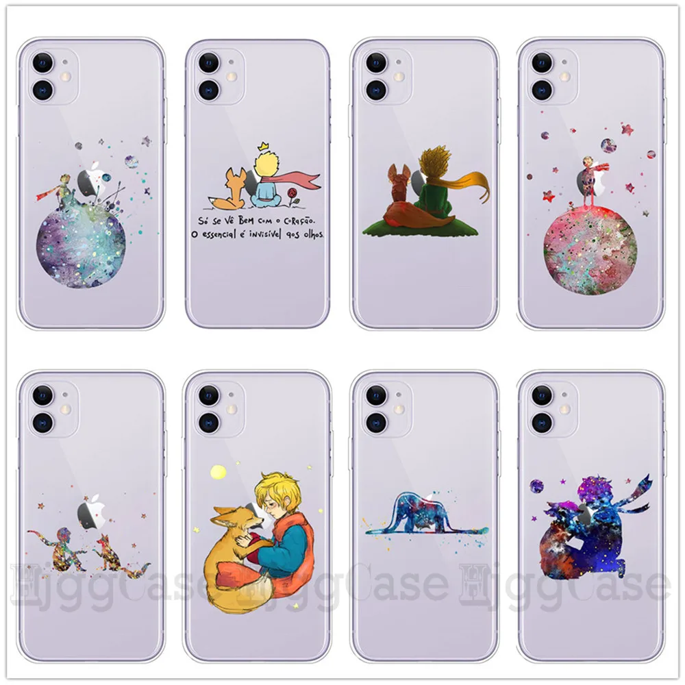Мягкий силиконовый чехол с рисунком Маленького принца космоса для iPhone 11 Pro MAX XS XR X