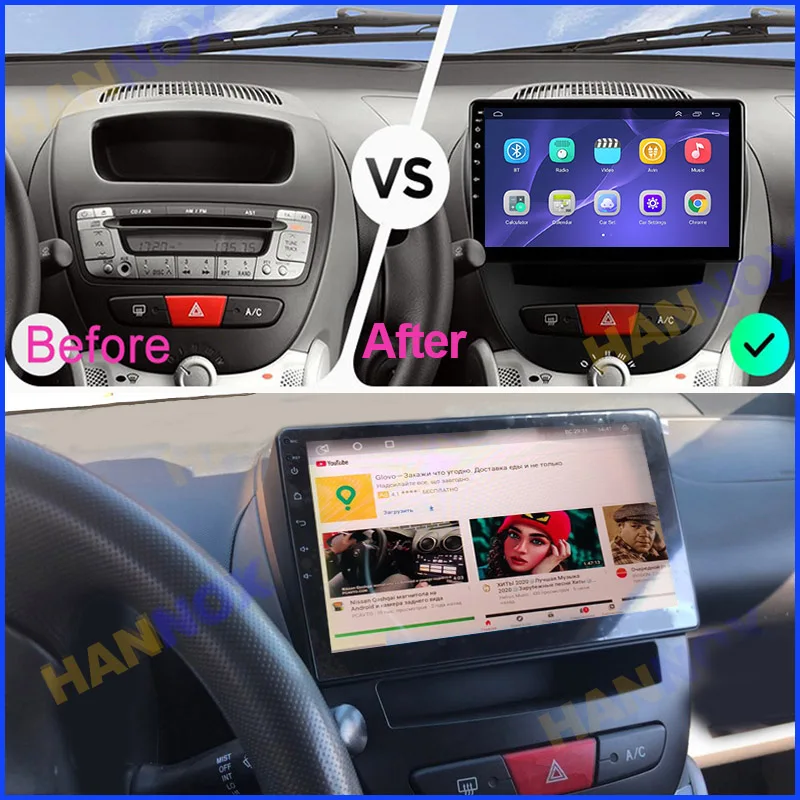JVC KD-R992BT Bluetooth MP3 WMA Einbauset Toyota Aygo Citroen C1 Peugeot 107 