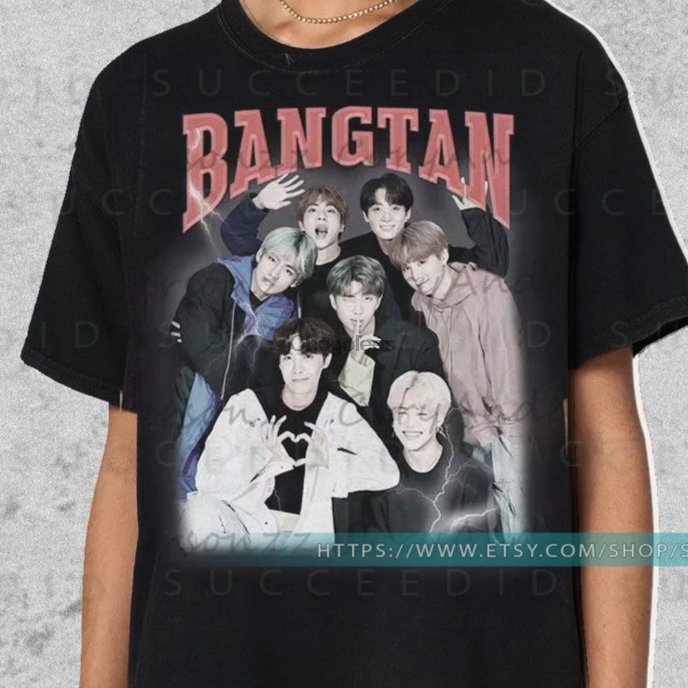 Рубашка Bangtan рубашка Boys Merch подарок для армии K Pop Jungkook Rap Monster Taehyung donloc89 |