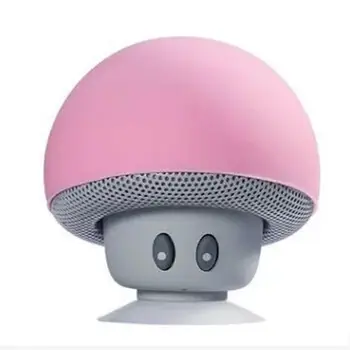 

Cartoon small mushroom head bluetooth speaker small suction cup creative mini mobile phone tablet stand small stereo