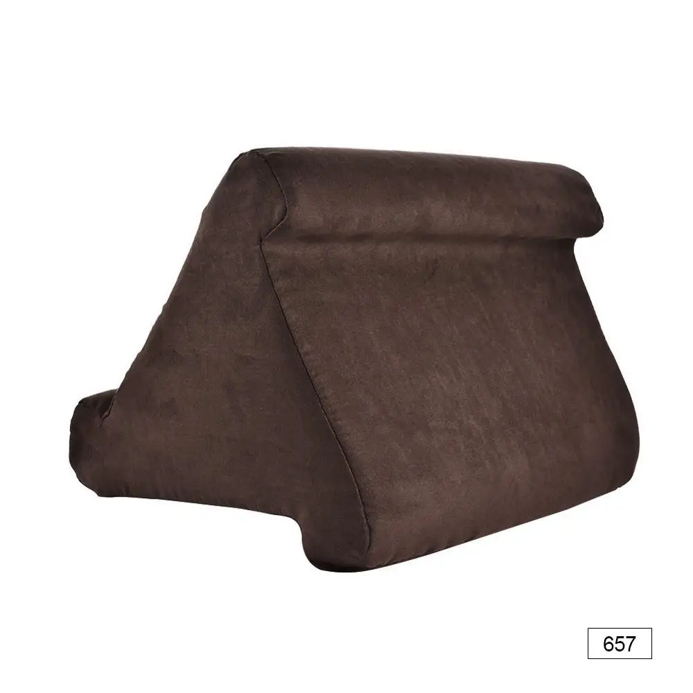 657 Dark Brown Складная мягкая подушка для планшета, подставка для планшета, крепление для iPad планшета, многоугольный мобильный телефон, планшет, кронштейн для чтения для samsung - Цвет: 657 Dark Brown