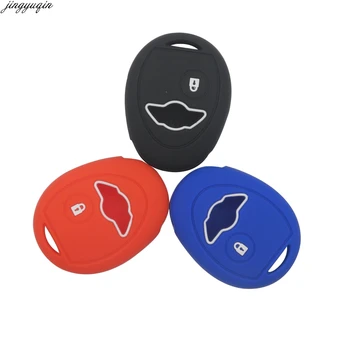 

jingyuqin 10pcs Silicone Car Key Cover for BMW Mini Remote Key Cover Case for bmw Mini Cooper R50 R53 1 Button Remote Key
