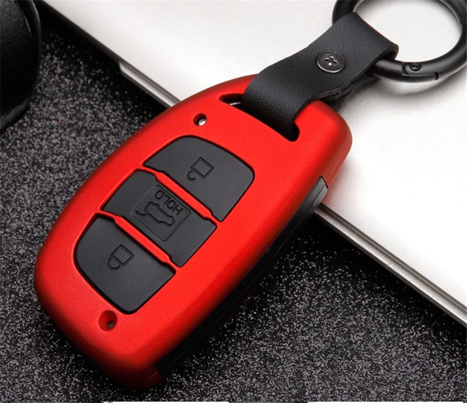 Auto Chiave a distanza Della Copertura di Caso Per Hyundai IX25 IX35 I20 I30 I40 hb20 Santa Fe Creta Solaris 2017 3 Bottoni chiave Borsette in fibra di carbonio - Hb0e847ecb69f4b1382e35119f5cbe5e9e
