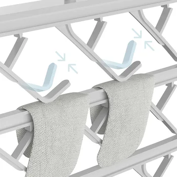 

Multifunctional Foldable Socks Clip Hanger Hanging Drying Racks for Socks Underwear P7Ding