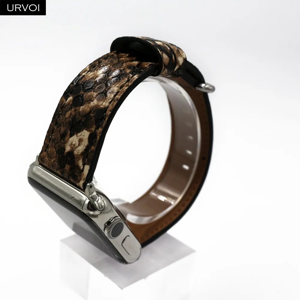Ремешок URVOI для Apple Watch series 6 5 4 3 2 1 SE ремешок из микрофибры с принтом питона iWatch пу