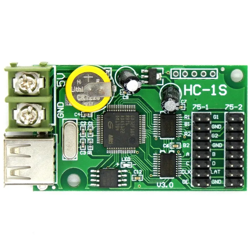 HC 1 USB полноцветная светодиодная карта управления U disk асинхронный Светодиодный
