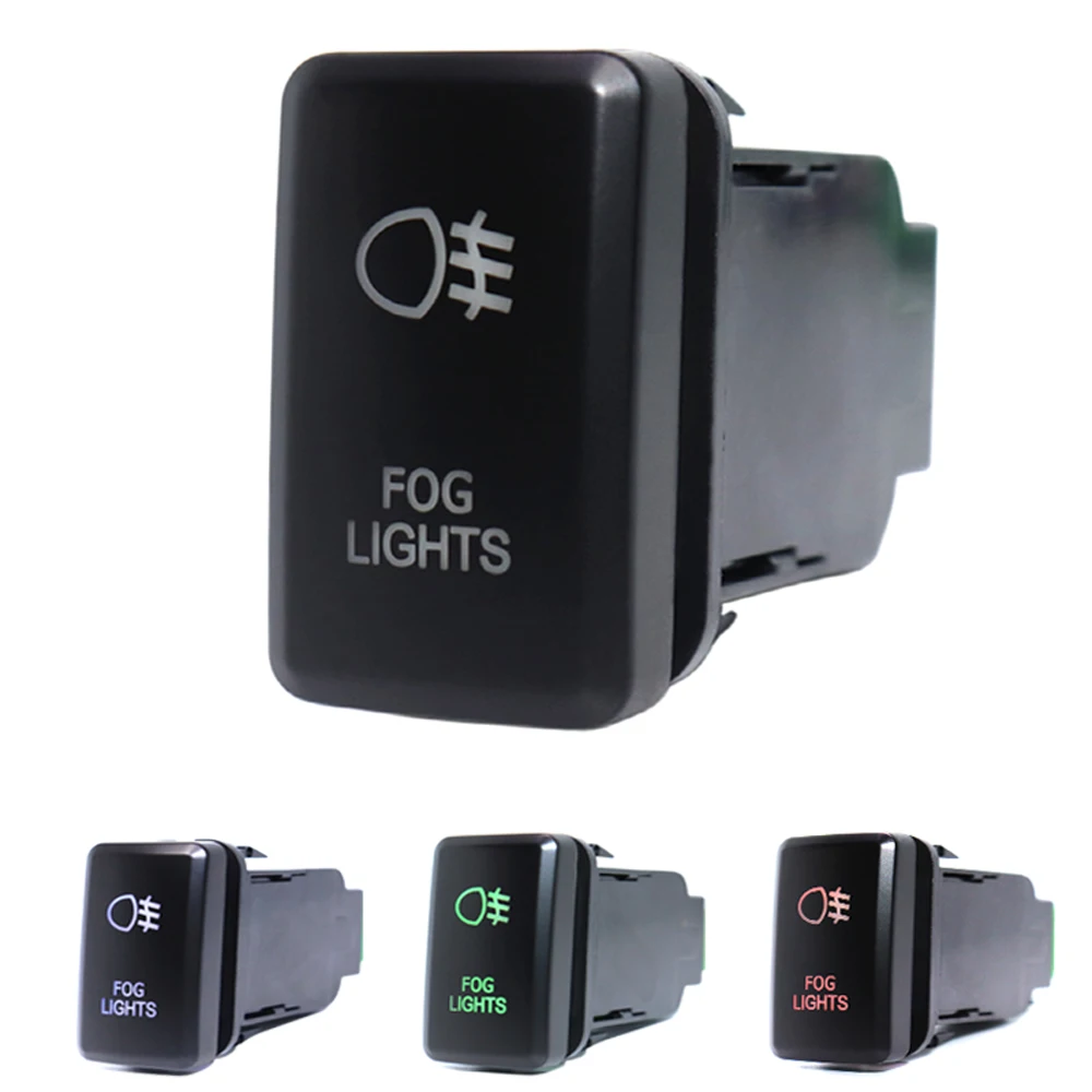 Fendinebbia Interruttore A Pulsante Interruttore On-Off 12Volt 3Amp Con Cavo Connettore Per Toyota Prado Landcruiser Hilux Fj Cruiser