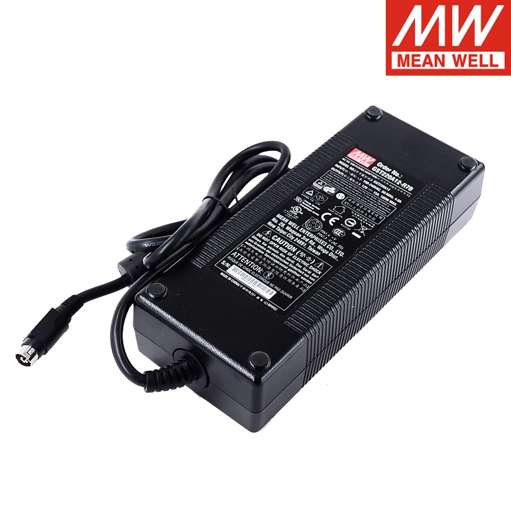 Оригинальный источник питания Meanwell GST220A12-R7B 180 вт 12 в 15 а AC/DC уровень VI Mean well