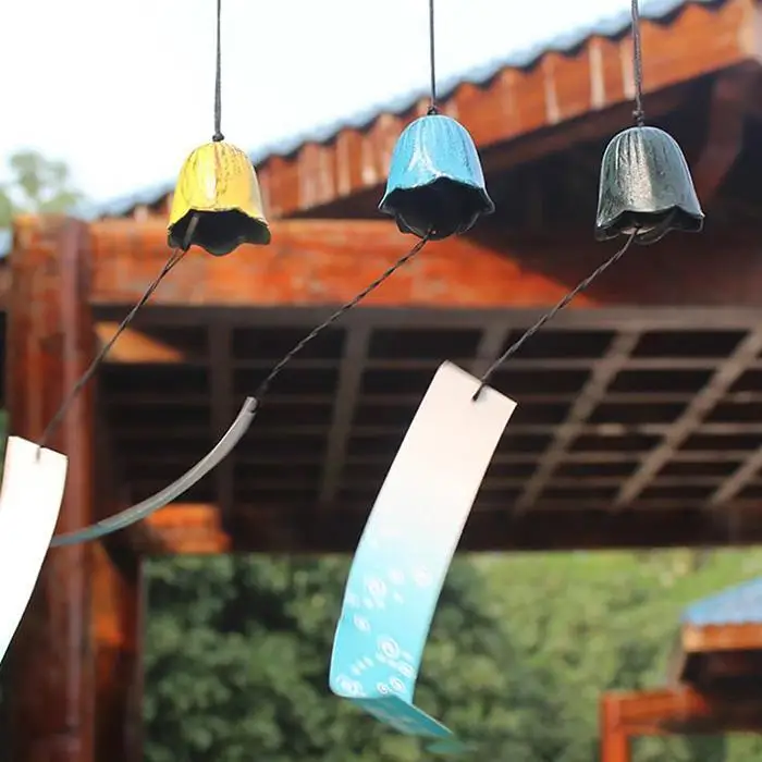 Fashion Home Hanging Decoration Copper Alloy Wind 40cm/15.7inch Chimes Blue/Green/Yellow