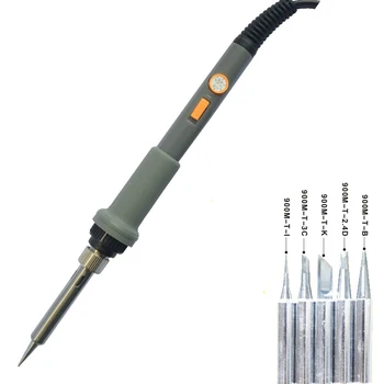 

60W Electric Soldering Iron Adjustable Temperature Repair Welding Tool 110V 220V Welding Solder Iron Tips Repair Rework Tool Kit