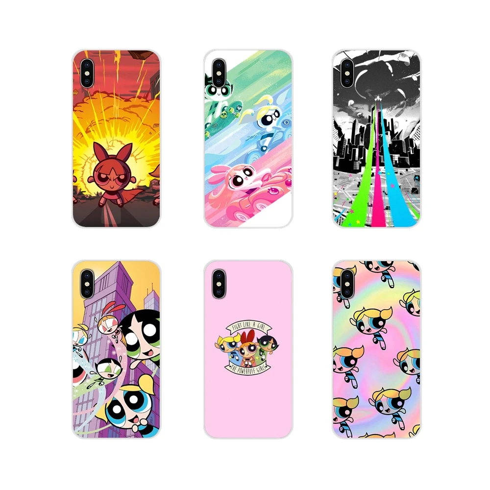 

For Huawei G7 G8 P7 P8 P9 P10 P20 P30 Lite Mini Pro P Smart Plus 2017 2018 2019 The Powerpuff Girls TPU Transparent Cases Covers