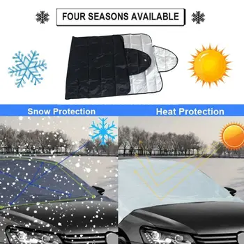 

Car Windshield Cover Sun Shade with Suction Cup Protective Winter Snow Ice Dust Frost