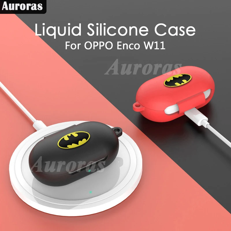 Auroras для OPPO Enco W11 чехол с мультяшным дизайном Бэтмен Капитан Америка полное