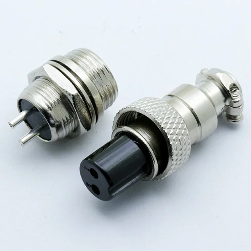 1 комплект GX12 авиационный/XLR разъем, подключение питания/передача сигнала, 2-7 контактов