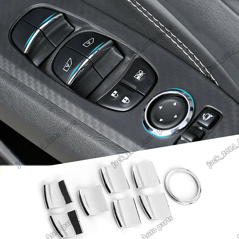 Auto Accessory Trim For Nissan Teana Altima 2019 Chrome Door Armrest Window Switch Button 8pcs | Автомобили и мотоциклы