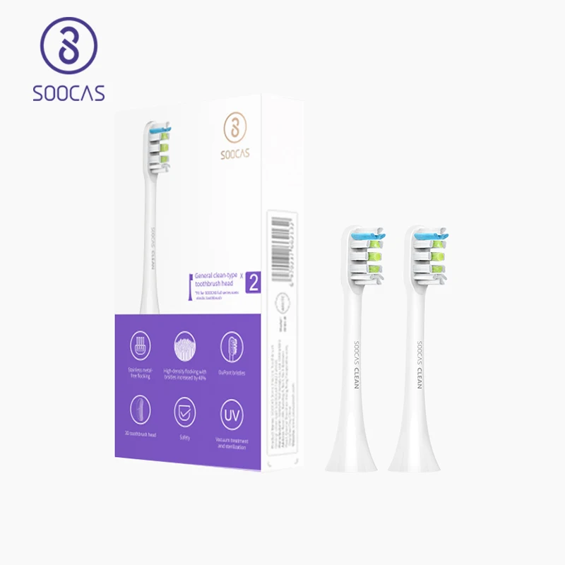 Soocas X3 X3U X1 V1 V2 X5 sonic cepillo de dientes cabezales de tobera original SOOCARE X3 X1 X5 eléctrico de cepillo de dientes cabeza IPX7