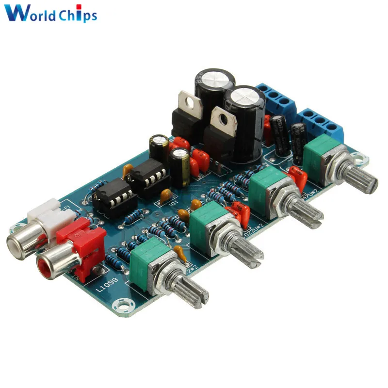 Preamplificatore NE5532 Con Raddrizzatore - Scheda Controllo Tono E Volume AC 12-18V - Foto 11