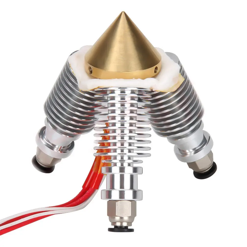 Латунный Алмазный экструдер Reprap Hotend E3D-V6 радиатор 3 в 1 из мультисопла Экструдер 3d принтер набор многоцветных соплов