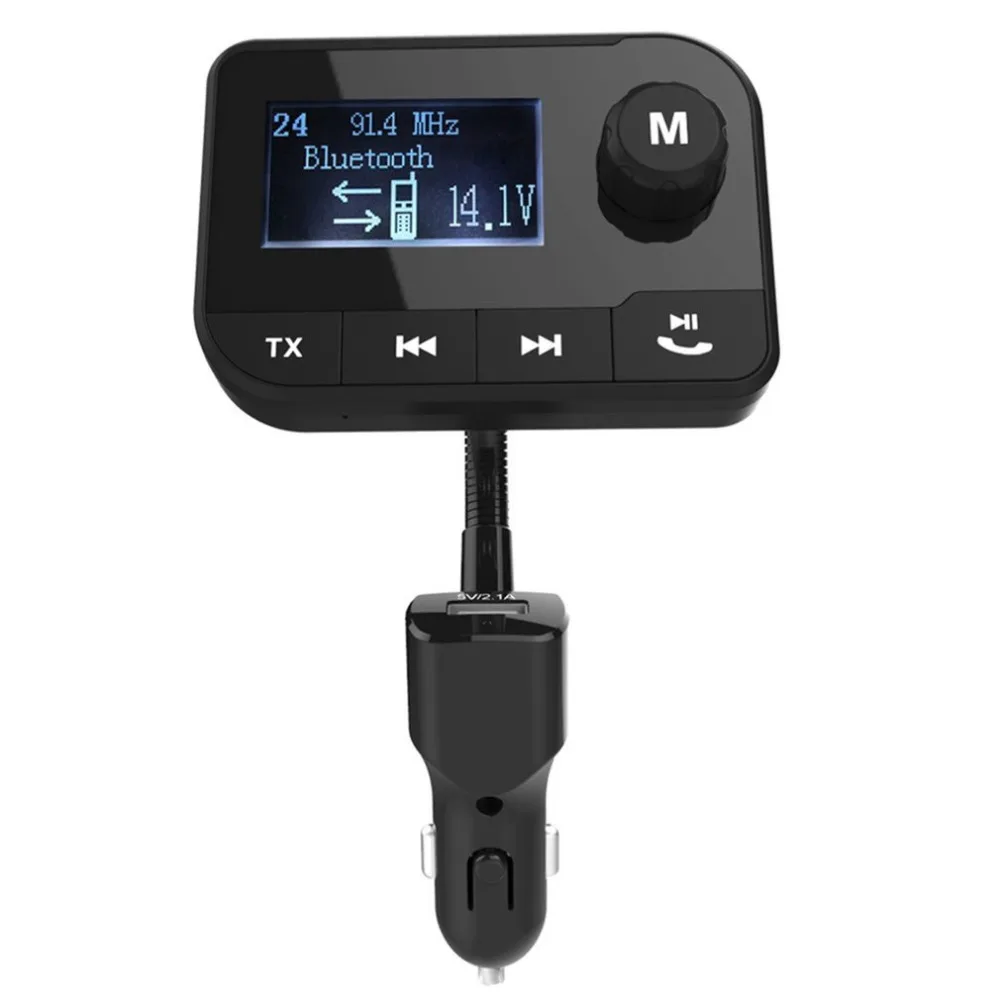 Беспроводной Bluetooth fm-передатчик модулятор Автомобильный MP3-плеер Поддержка TF Ручной USB зарядное устройство цифровой дисплей автомобиля аксессуар