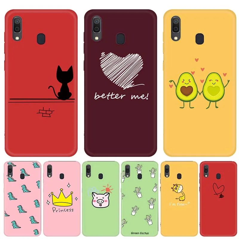 

Silicone Pattern Case For Samsung Galaxy A30 A50 Cases Painted Phone Cover For Samsung M10 M20 M30 A10 A20 A40 A60 A70 A50 Coque