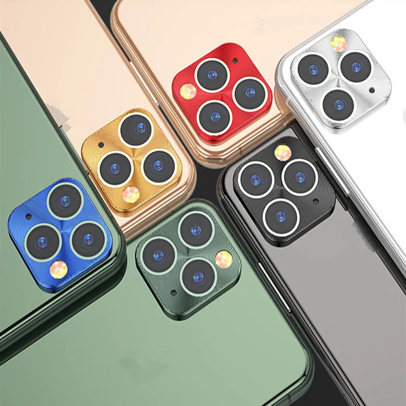 Защита для объектива камеры пленка для IPhone 11 Pro Max Стекло Металл настоящая камера Len Защитная крышка для IPhone11 Pro Max стеклянная крышка