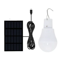 Lampe solaire Portable avec crochet, imperméable, éclairage d'extérieur, pour tente, Camping, jardin, cour, chemin, ampoule d'urgence 