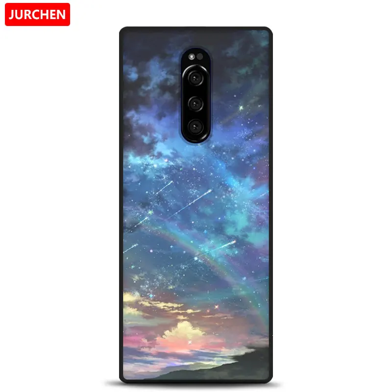 44 Чехол jurchen для sony Xperia 1, чехол для Xperia One, милый мультяшный Мягкий силиконовый чехол из ТПУ для sony Xperia1 sony 1, чехол - Цвет: 44