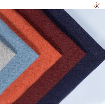 

8021#Wholesale woven linen rayon blended fabric high quality natural material fabrics suitable for all kindsof furniture supplie