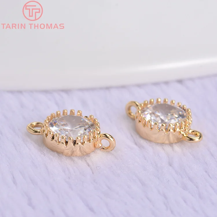 悠*華様 メッキアクセサリー　ゴールドカラーセット 約3.3kg 1164)6PCS 11.5x7MM 24K Gold Color Plated Brass with Zircon