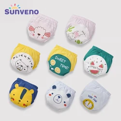 Sunveno, fralda de pano para bebê, calças de aprendizagem de penico, roupas infantis reutilizáveis, não vazamento, grau aaa