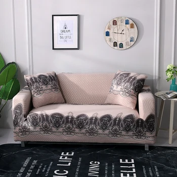 

SOFTBATFY Pink Elegant Sofa Cover Elastic All-inclusive Couch Case for Different Shape Sofa L-Style Sofa Case Dropshipping