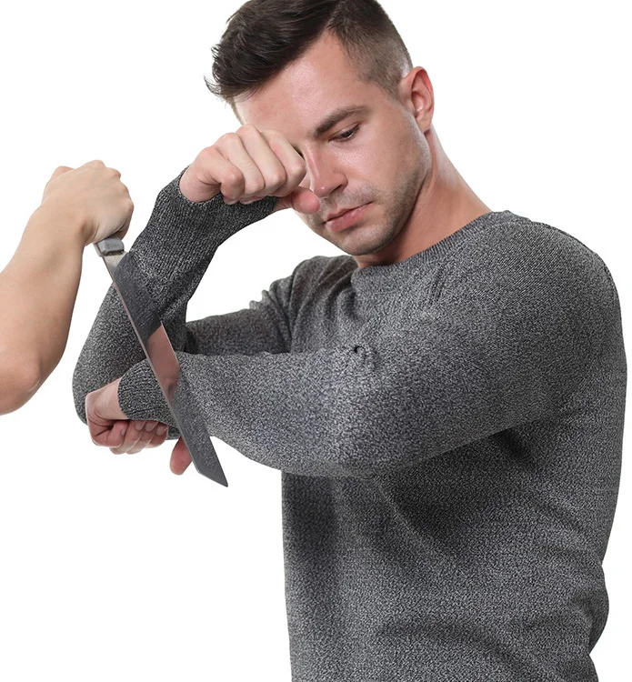 Cut Proof Clothing Cut Resistant Anti Slash Clothes CE Level 5 Protective Equipment Round Neck Long Sleeve Resistant Shirt