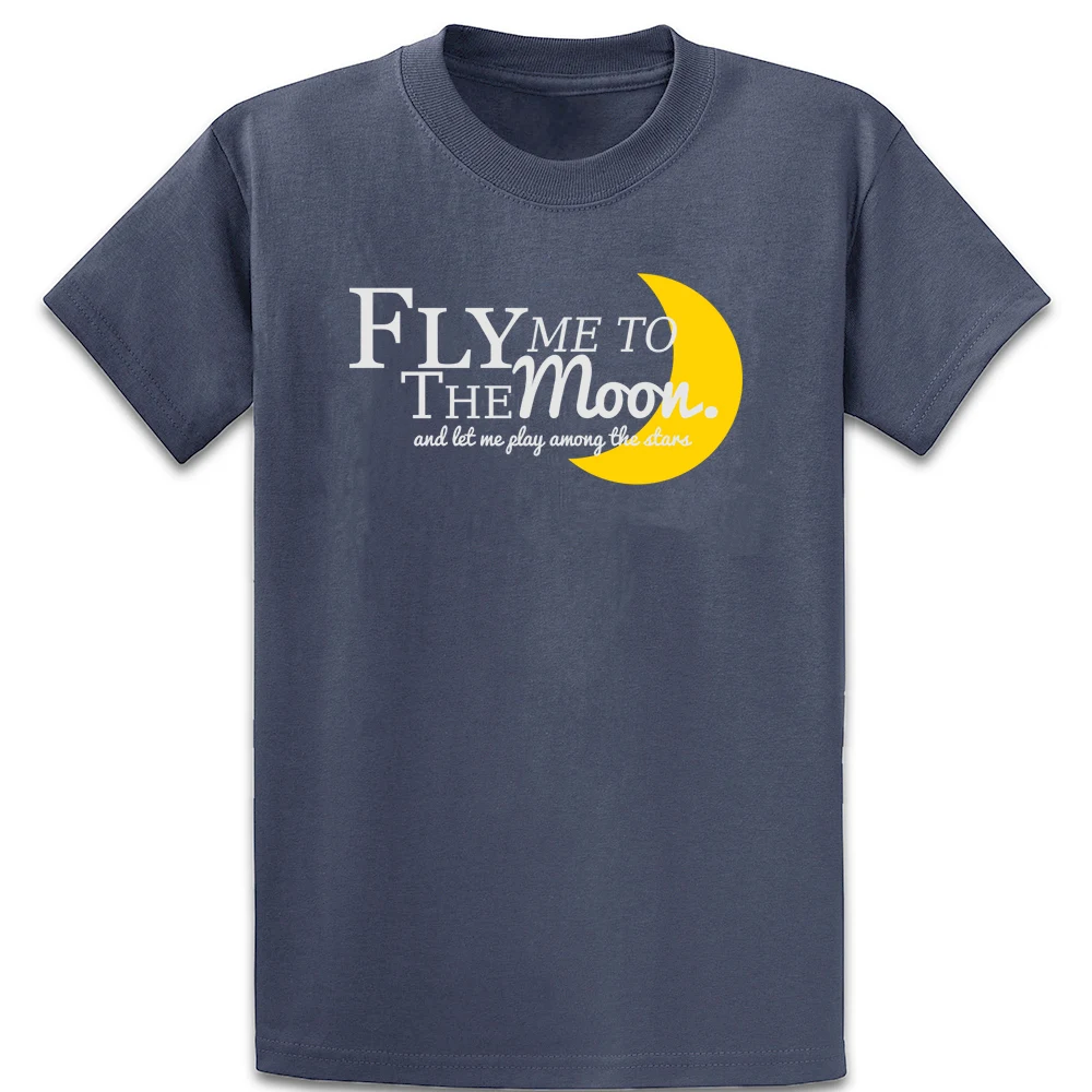 Футболка Fly Me To The Moon хлопковая S 5xl с забавным принтом крутая летняя футболка