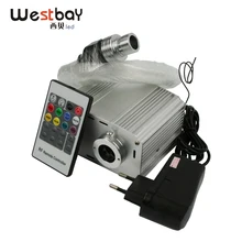 Westbay 7 Вт Светодиодный светильник из оптического волокна, комплект двигателя, 150 шт., 1,0 мм, 3M, белый светильник из оптического волокна, двигатель, звезда, потолок, сделай сам, украшение