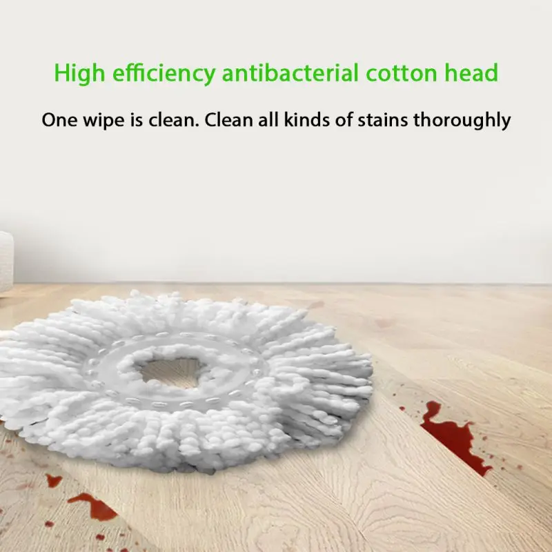 360 Degree Spin Round Shape Standard Size Replacement Easy Wring Spin Mop Refill Microfiber Mop Heads