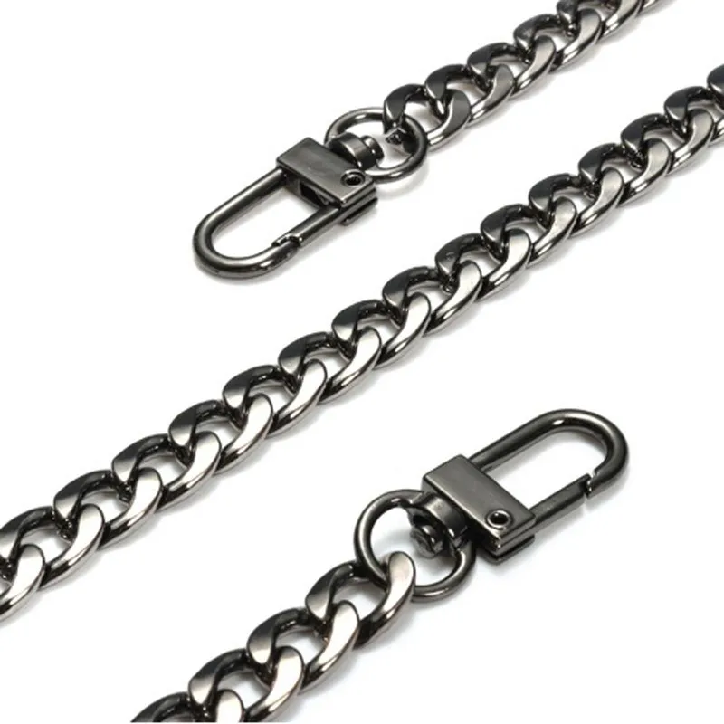 120cm Metal Chain For Shoulder Bags Handbag Buckle Handle DIY Belt For Bag Strap Accessories Hardware Woven Iron Chain