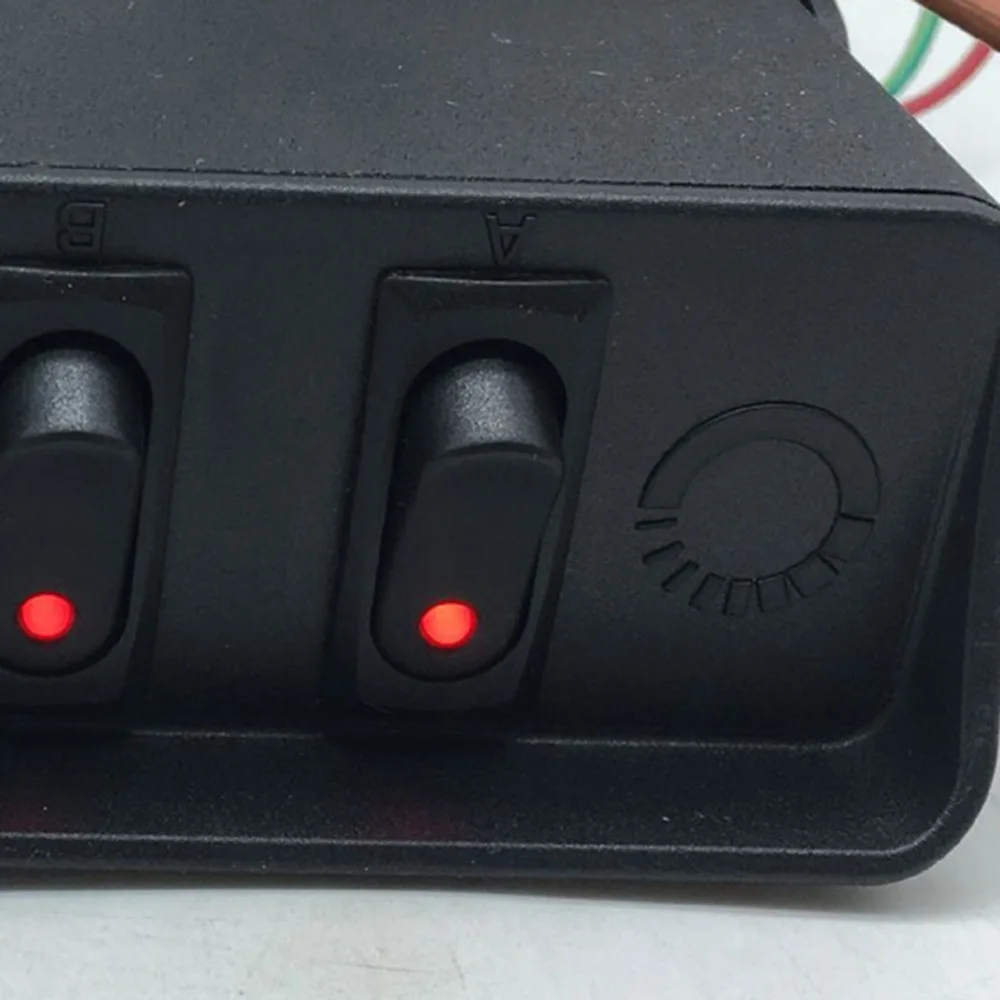 Автомобиль и лодка 4-разрядный 3Pin круглый переключатель Панель Управление Системы с проводкой Комбинации с монтажным кронштейном
