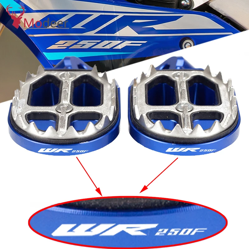 

For Yamaha WR250F WR 250F WR250 F WR 250 F 2001-2006 2007-2019 Motorcycle Accessories Foot Pegs Rest Pedals Footrest Footpegs