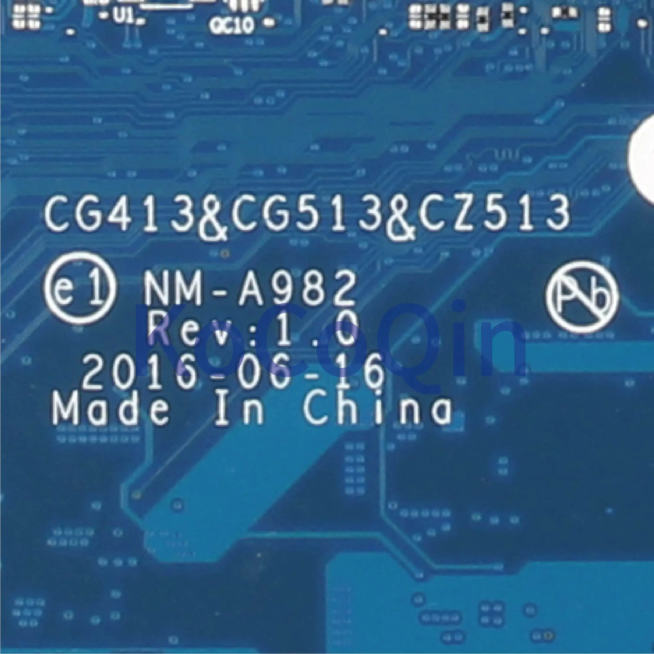 KoCoQin материнская плата для ноутбука LENOVO Ideapad 310-15IKB SR2ZV I7-7500U материнская плата 5B20M29203 CG413 и CG513 и CZ513 NM-A982